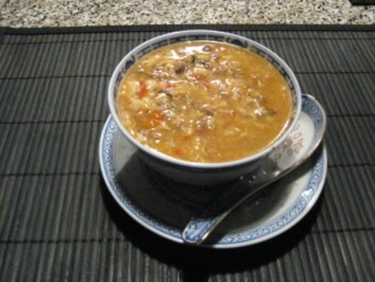 Chinesische Sauer-Scharf-Suppe - Rezept - kochbar.de
